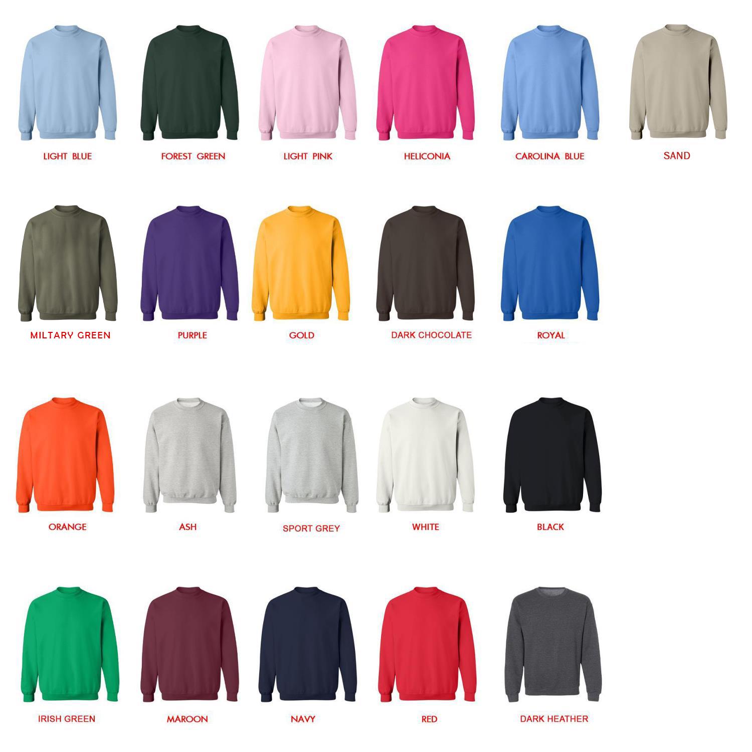 sweatshirt color chart - Max Verstappen Shop