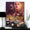 Max F1 Car V Verstappen Poster Gallery Prints Self Adhesive Home Decor Decoration Wall Decals Living 2 - Max Verstappen Shop