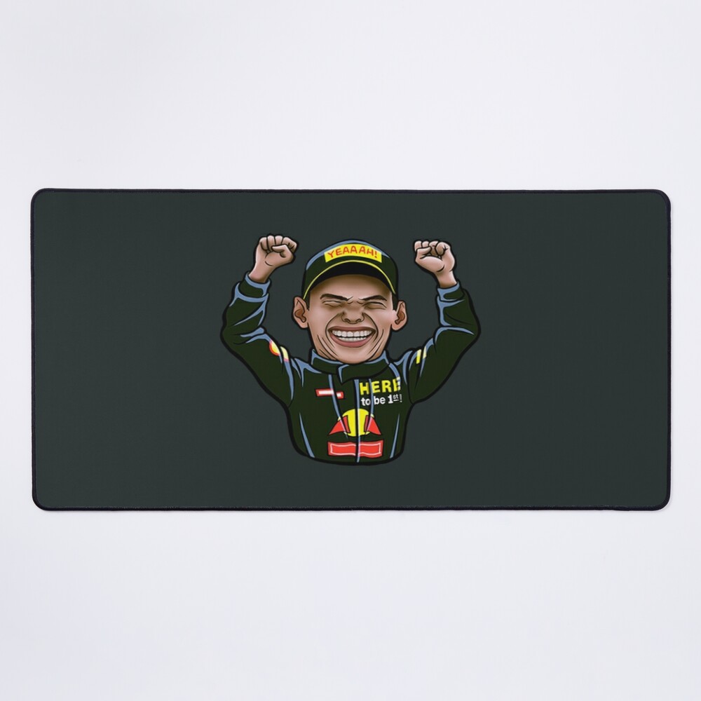 Max Verstappen Cartoon Art Mouse Pad